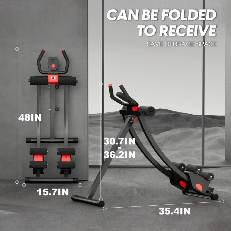Abdominal Trainer - Home Gym Strength Training Equipment for Effective Core Workouts, Foldable Design for Men and Women