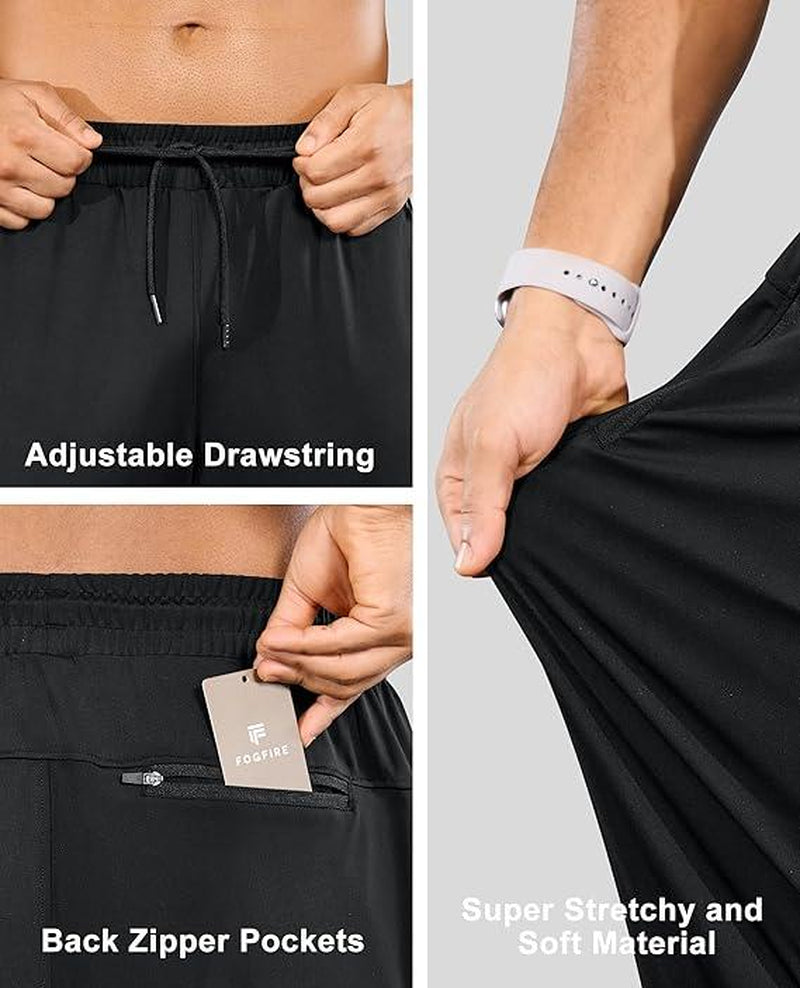 Men'S Sweatpants with Zipper Pockets, Athletic Joggers Pants for Running, Workout, Outdoor