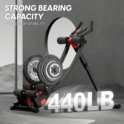 Abdominal Trainer - Home Gym Strength Training Equipment for Effective Core Workouts, Foldable Design for Men and Women