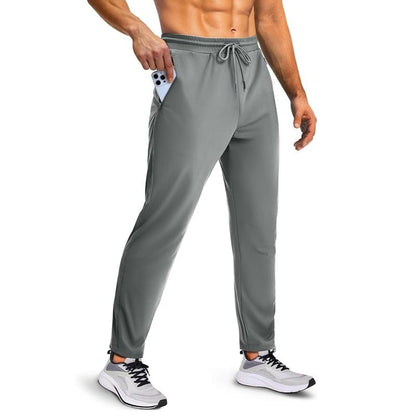 Men'S Sweatpants with Zipper Pockets, Athletic Joggers Pants for Running, Workout, Outdoor